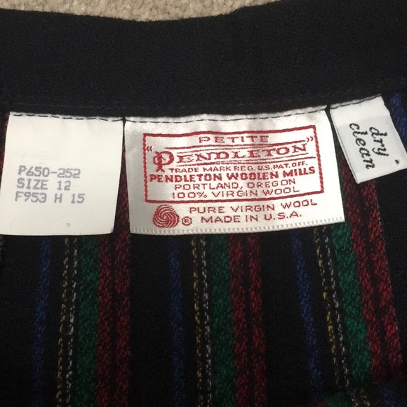 Pendleton | Vintage Plaid Pleated Skirt - Picture 5 of 6